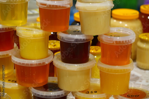 Trade in honey and honey products in the beekeeper's shop