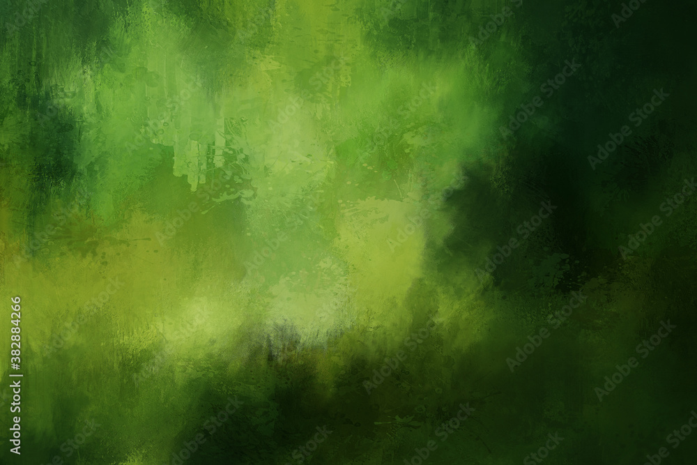 深い緑の抽象的なペイントの背景