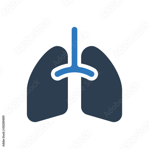 Lung organ icon - symbol