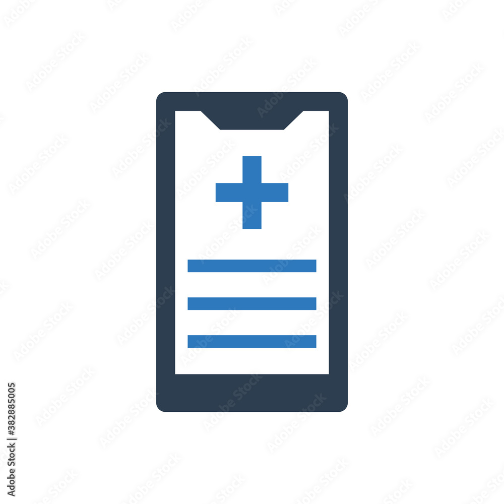 medical mobile app icon - online healthcare icon medical mobile app icon - online healthcare icon
