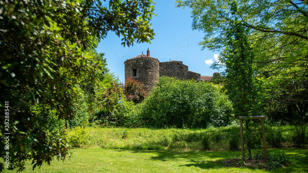 Stone tower in the middle of dense vegetation
Stone tower in the middle of dense vegetation