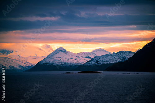 Sunrise at Chilean Fjords