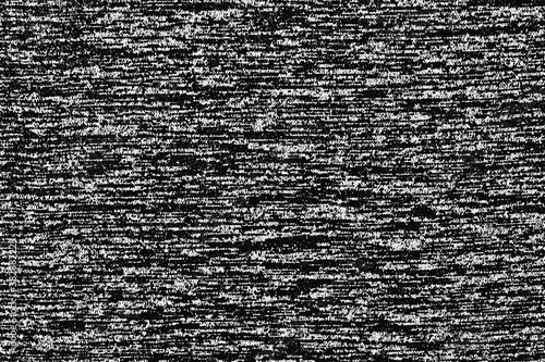 Grunge texture of coarse fabric with a clear interweaving of threads. Black-and-white burlap. Vector illustration. Overlay template.