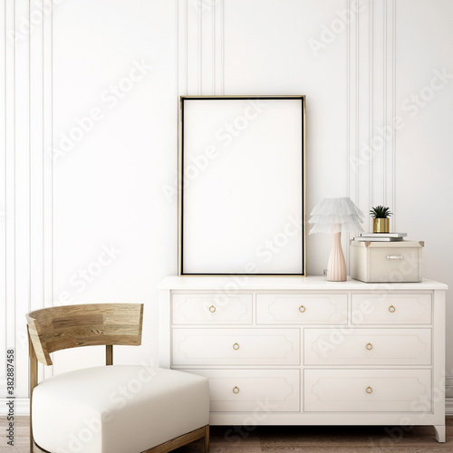 interior design in living area,3d illustration,3d rendering © TATTA
