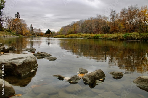 river in the autumn 
