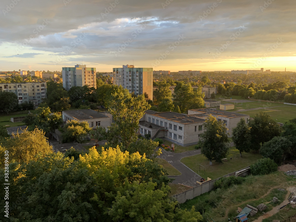 View of the little city of Belarus