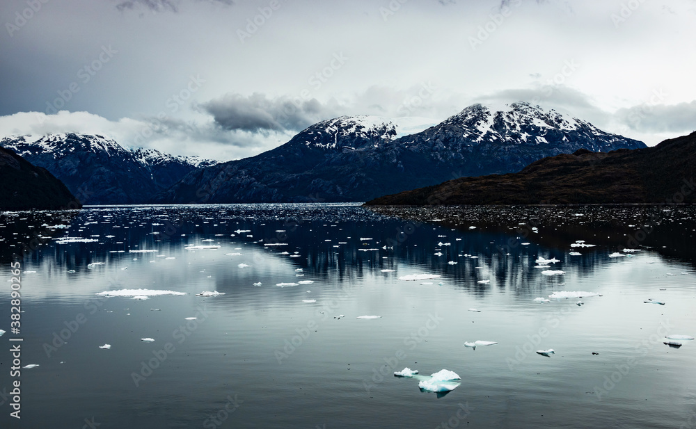 Amalia Glacier on the Sarmiento Channel, Chile Amalia Glacier on the Sarmiento Channel, Chile