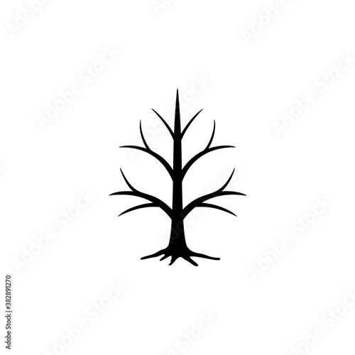 Death tree icon flat vector illustration