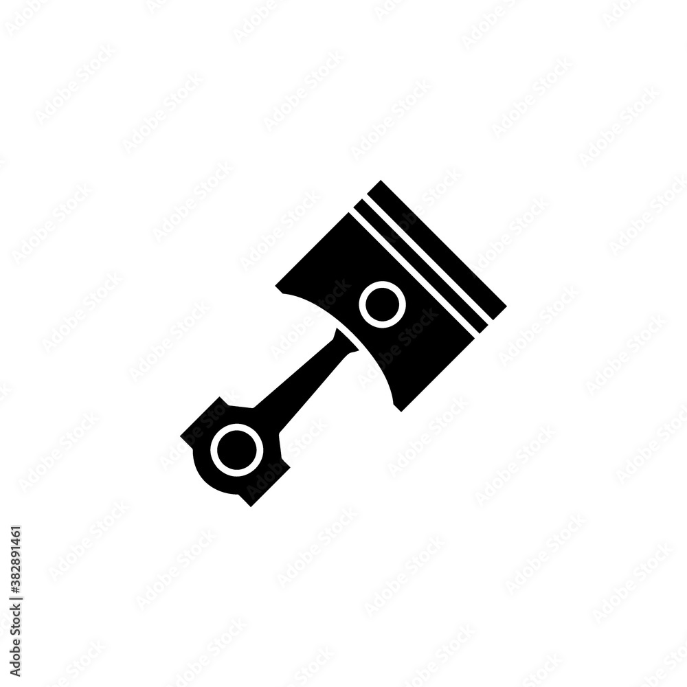 Piston and connecting rod icon vector illustration Piston and connecting rod icon vector illustration