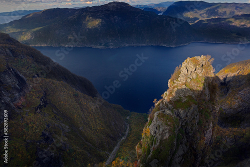 Pinnacle overseeing the fjord