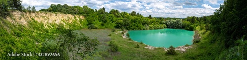 Panoramaaufnahme Blauer See in Ehingen an der Donau