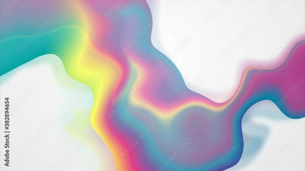 Colorful holographic abstract liquid waves futuristic motion background