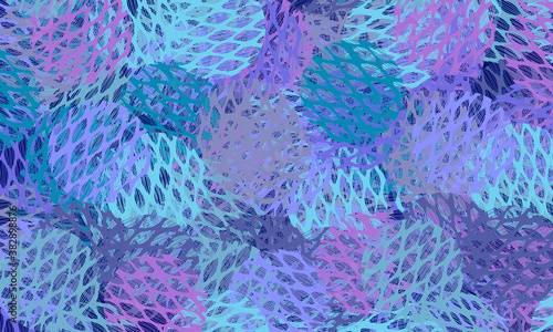 Light blue vector background with chaotic shapes.