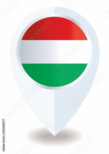 Flag of Hungary, location icon for Multipurpose. Hungary. Free Download Flag of Hungary, location icon for Multipurpose. Hungary. - GFXLoad