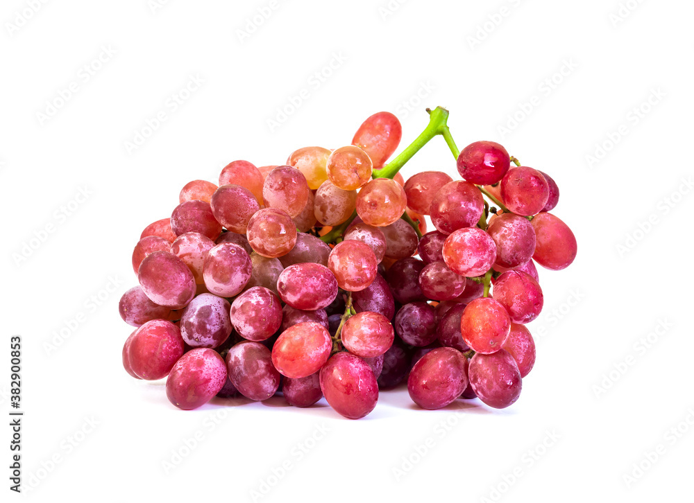 Red grape fruit isolated white background Red grape fruit isolated white background