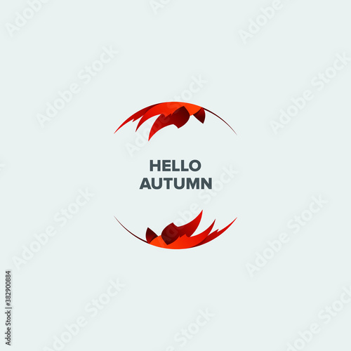 autumn logo design - autumn leaf logo