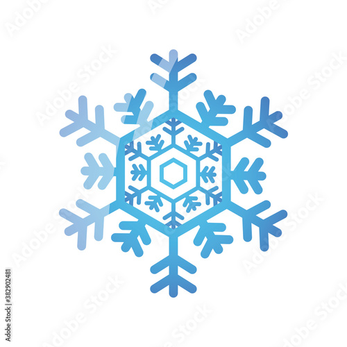 christmas snowflake on white background