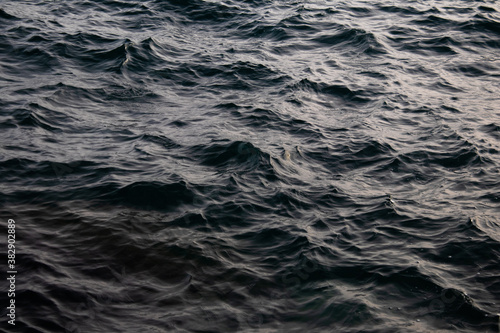 creased water surface, sea waves 