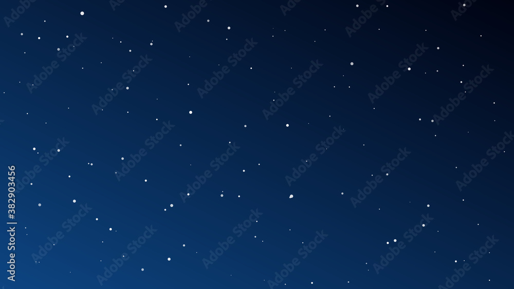 Night sky with many stars