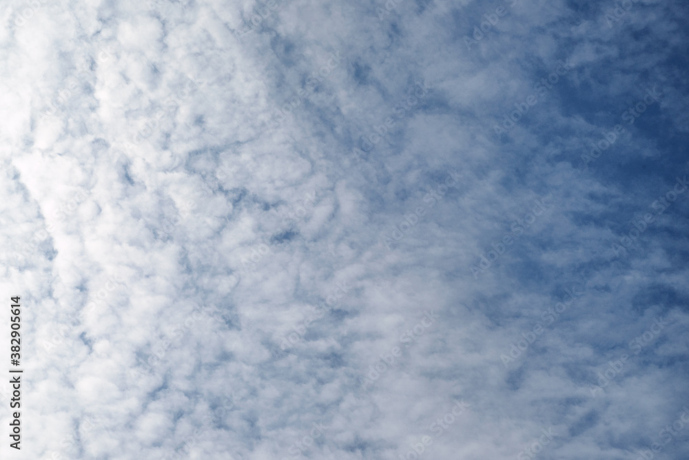 Texture of white clouds in a blue sky