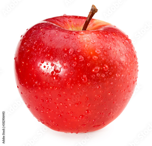red apple isolated on a white background