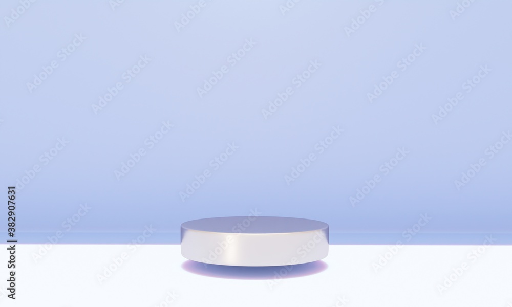 Scene with podium for mock up presentation in pastel color and minimalism style with copy space, 3d render abstract background Scene with podium for mock up presentation in pastel color and minimalism style with copy space, 3d render abstract background