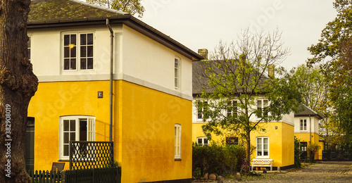 Brumleby Charming  Terraced Houses in Copenhagen, Denmark. photo
