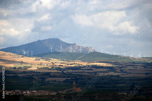 Windmills on the top of a hill