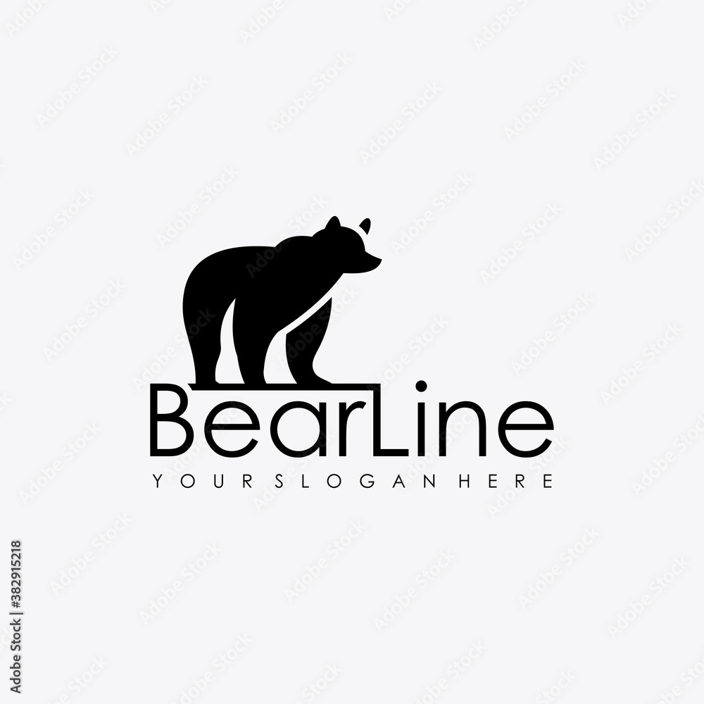 bear logo vector