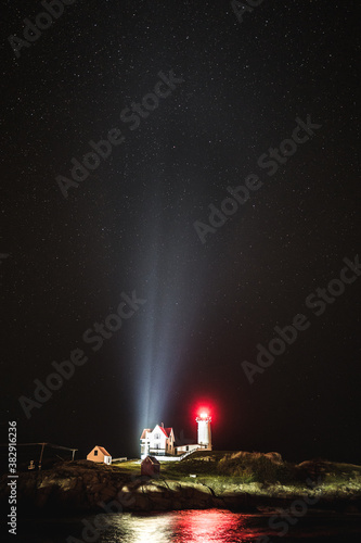 stars and lighthouse