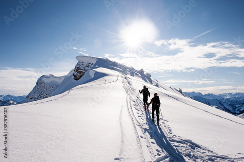 Winter in den Bergen. 