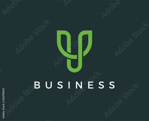 minimal letter y logo template - vector illustration