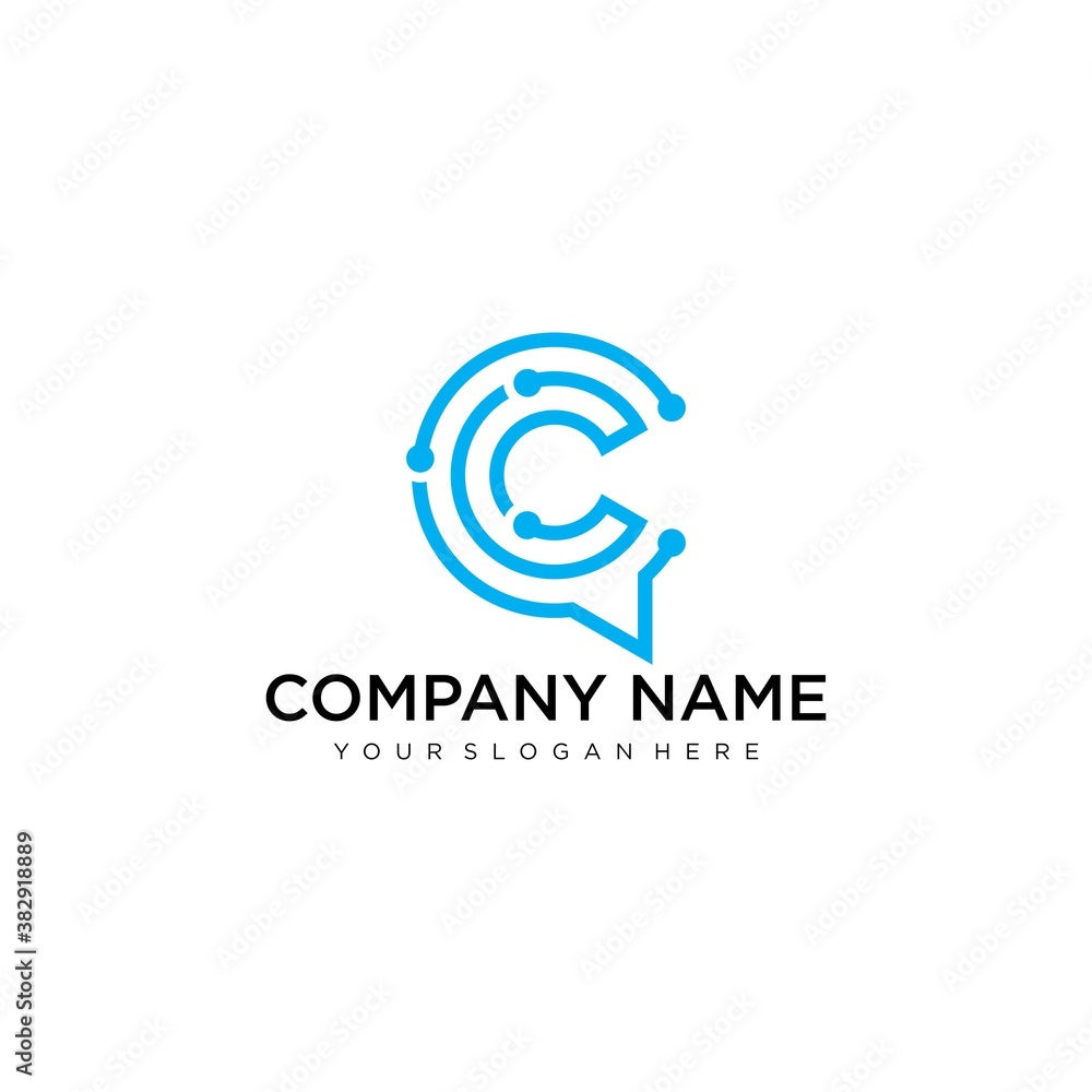 Letter CC line logo design. Linear creative minimal monochrome monogram symbol. Universal elegant vector sign design. Premium business logotype. Graphic alphabet symbol for corporate business identity
