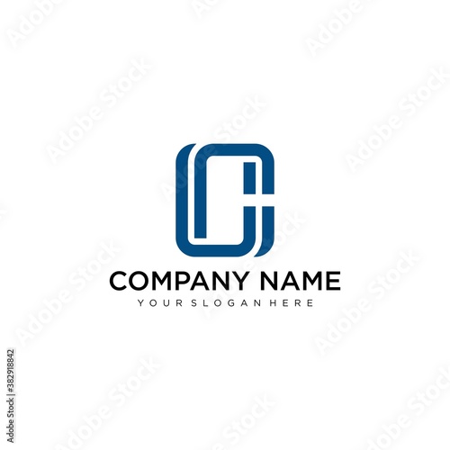 Letter CC line logo design. Linear creative minimal monochrome monogram symbol. Universal elegant vector sign design. Premium business logotype. Graphic alphabet symbol for corporate business identity