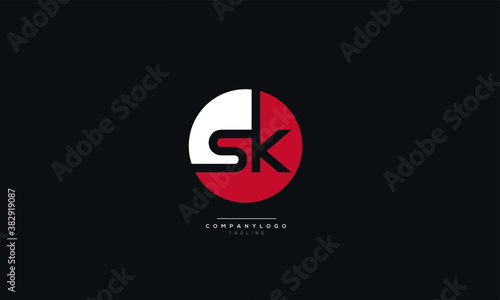 Free Download SK Letter Business Logo Design Alphabet Icon Vector Monogram - GFXLoad