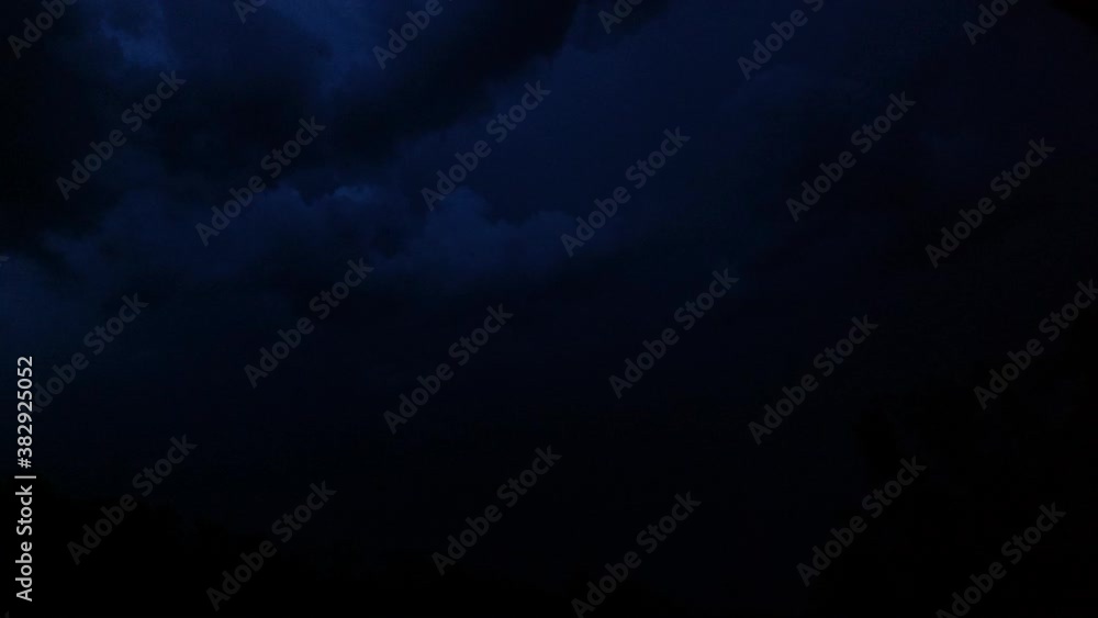 Nighttime thunderstom Nighttime thunderstom