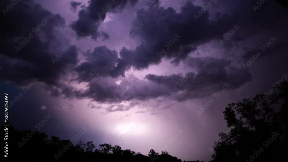 Spring thunderstorm at night Spring thunderstorm at night