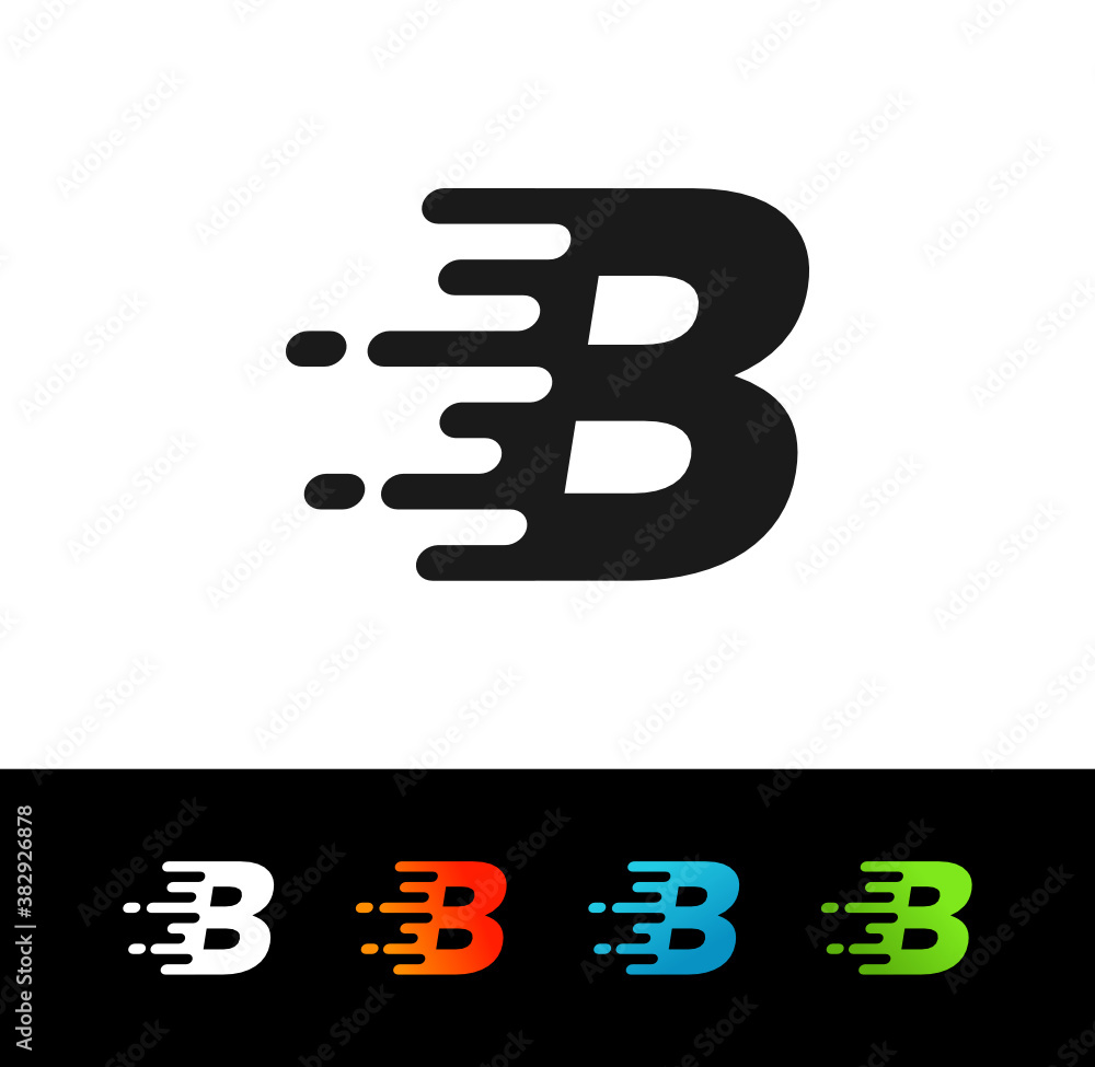 B Speed Logo Design Template Inspiration, Fast, Vector, Illustration. B Speed Logo Design Template Inspiration, Fast, Vector, Illustration.