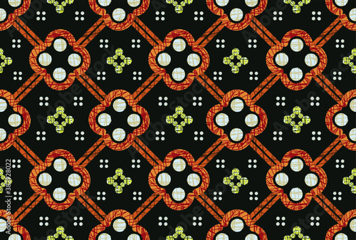 Batik Indonesian: is a technique of wax-resist dyeing applied to whole cloth, or cloth made using this technique originated from Indonesia.