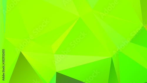 Abstract Green Color Polygon Background Design, Abstract Geometric Origami Style With Gradient. Presentation,Website, Backdrop, Cover,Banner,Pattern Template