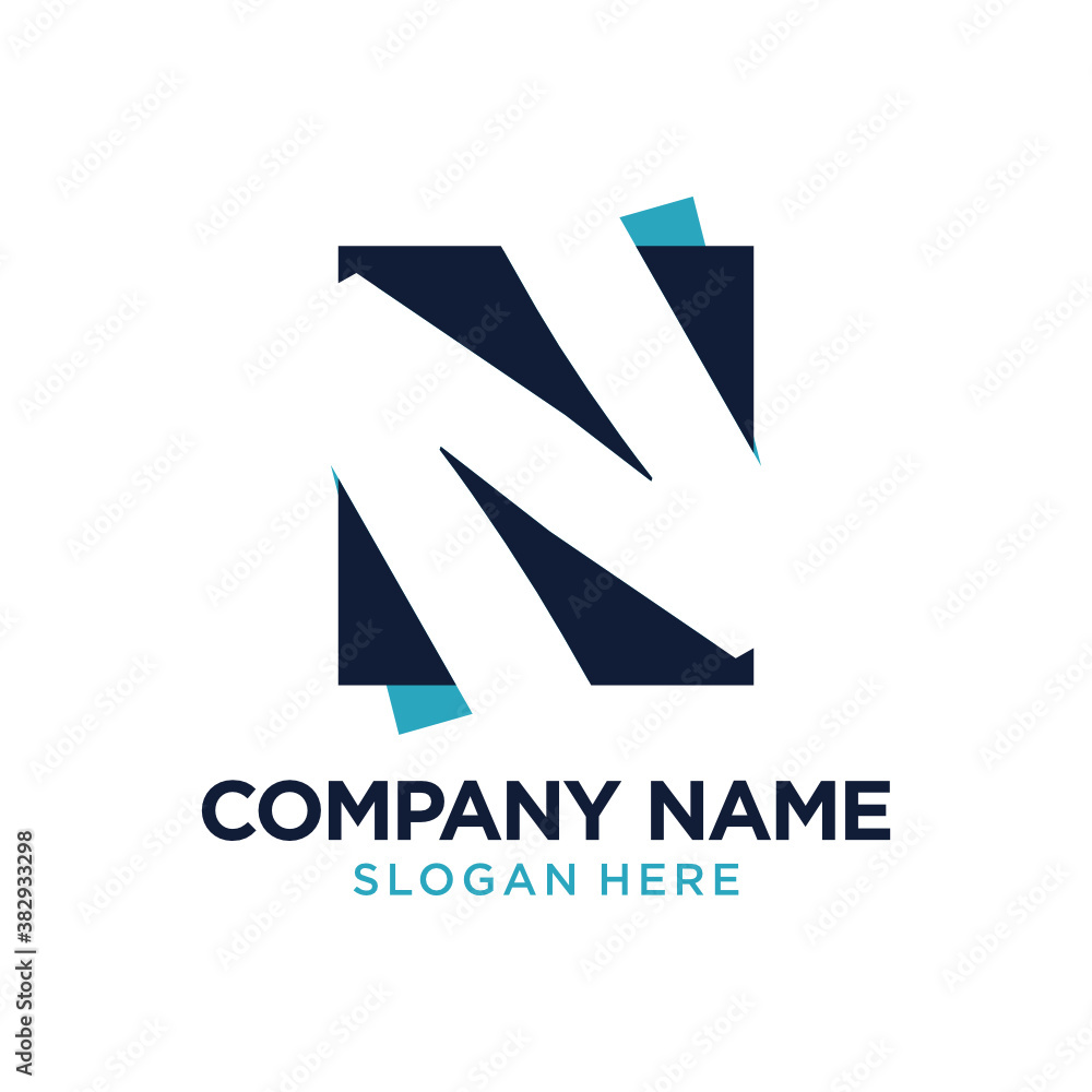 N Letter Logo Design Template Inspiration, Vector. N Letter Logo Design Template Inspiration, Vector.