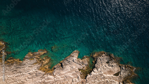 aerial photo of the lake, ocean, sea, forest, coast