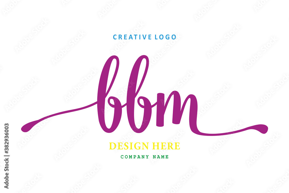 The simple BBM lettering logo is easy to understand and authoritative The simple BBM lettering logo is easy to understand and authoritative