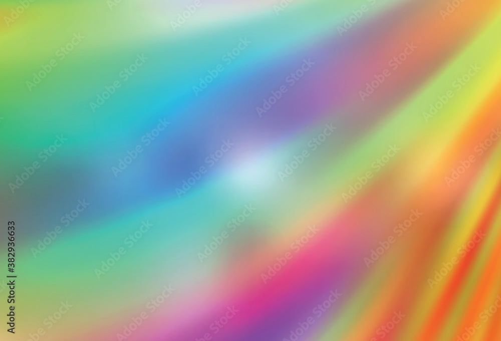 Light Multicolor vector blurred bright pattern.