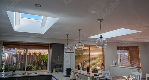 The advantages of having skylights is the extra natural light you get and the possibility of some solar heating in winter.