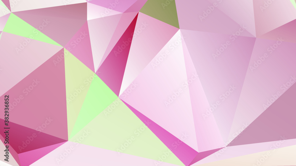 Abstract Pink Color Polygon Background Design, Abstract Geometric Origami Style With Gradient. Presentation,Website, Backdrop, Cover,Banner,Pattern Template