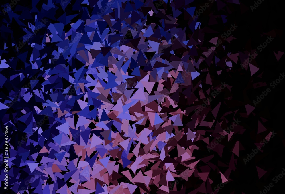 Dark Pink, Blue vector template with crystals, triangles. Dark Pink, Blue vector template with crystals, triangles.