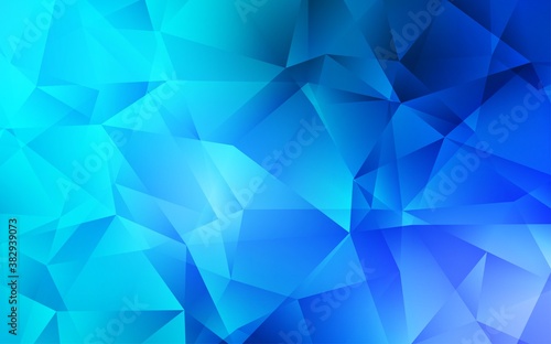 Light BLUE vector low poly background. Modern abstract illustration with triangles. Brand new design for your business.