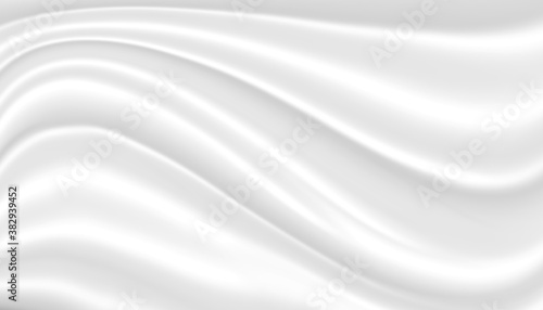 Smooth luxurious design gray white elegant gradient graphic pattern abstract texture background. Illustration fabric silk satin wedding backdrop wallpaper. soft focus