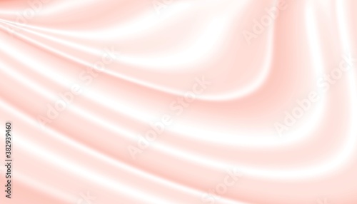 Smooth luxurious design pastel pink white elegant gradient graphic pattern abstract texture background. Illustration fabric silk satin wedding backdrop wallpaper. soft focus